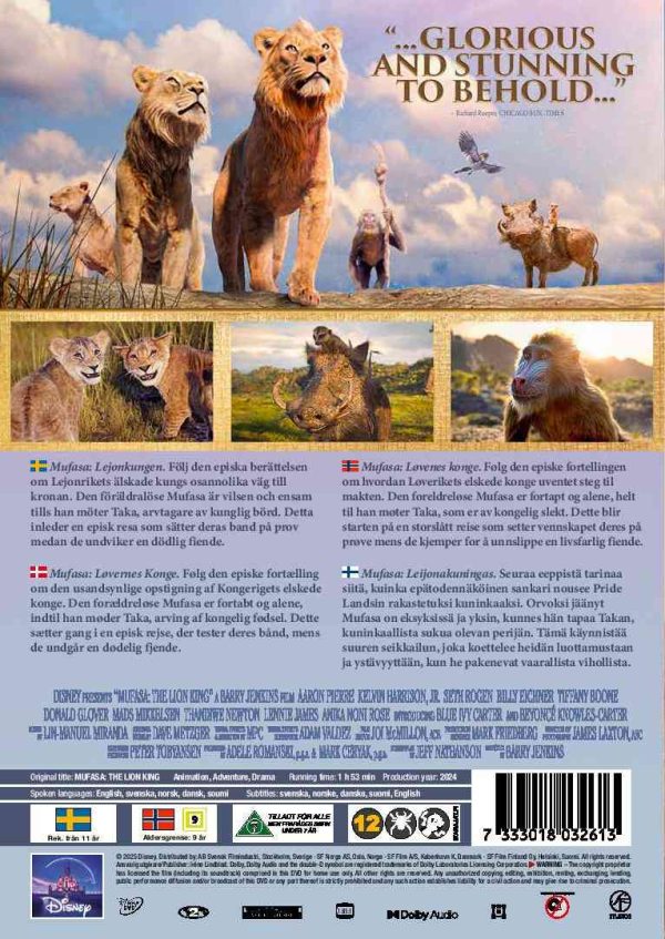 MUFASA: LEIJONAKUNINGAS MUFASA: LEIJONAKUNINGAS